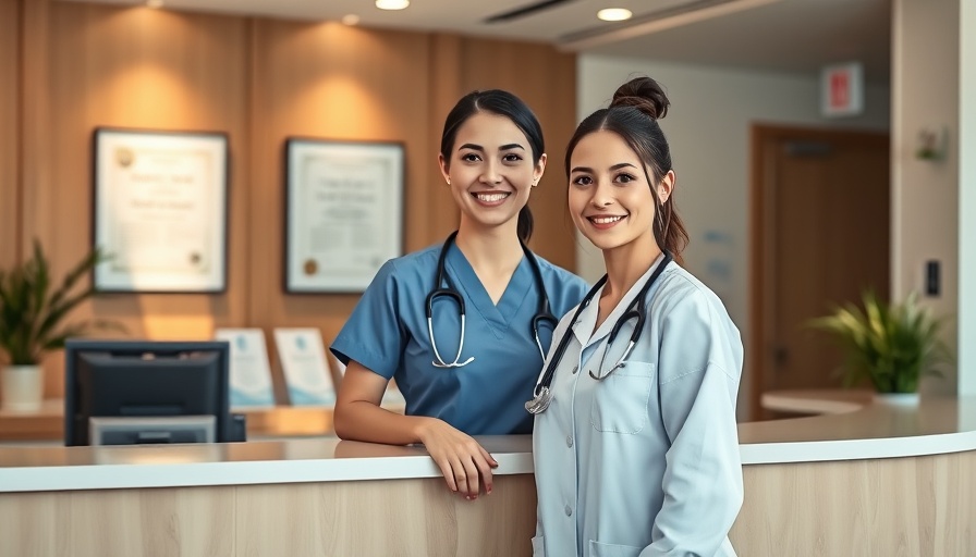 Professional clinic reception scene for high-converting Botox service page.