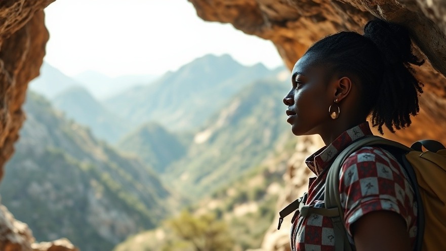 Adventurous woman on easy hiking trails, enjoying scenic mountain views.
