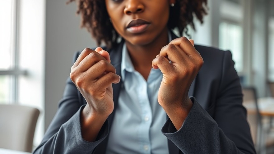Nervous African woman entrepreneur overcoming interview anxiety with job interview confidence.
