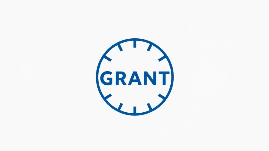 Minimalistic business logo representing women entrepreneurs grant opportunities with modern design.