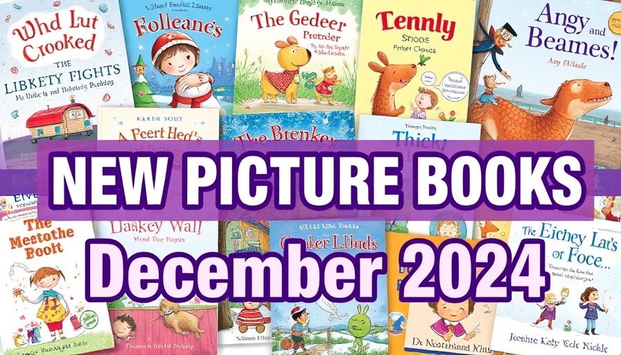 December Picture Books collage with titles and text overlay for December 2024