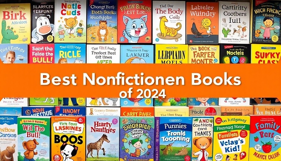 Colorful nonfiction children's books collection for 2024 recommendations.