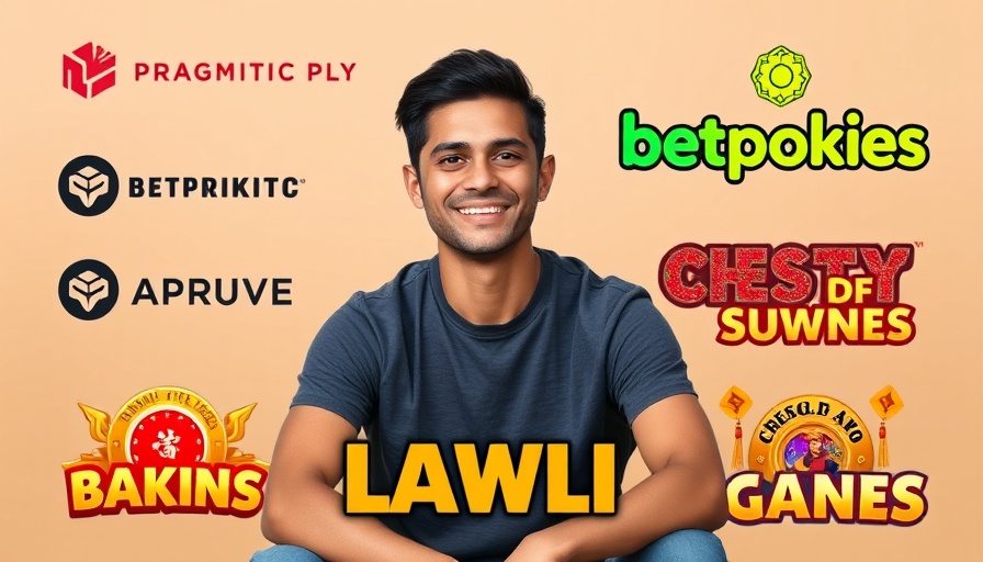 Pragmatic Play promotion with smiling man and gaming logos.