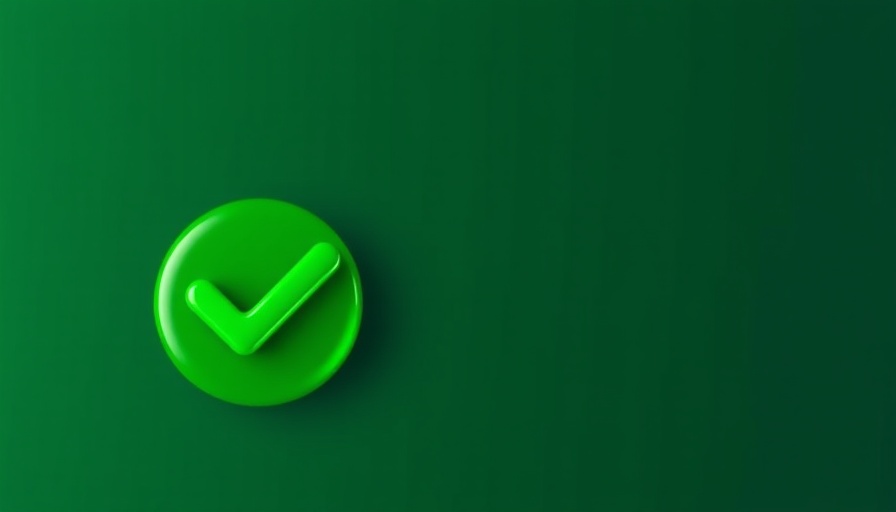 Green checkmark icon representing validation.