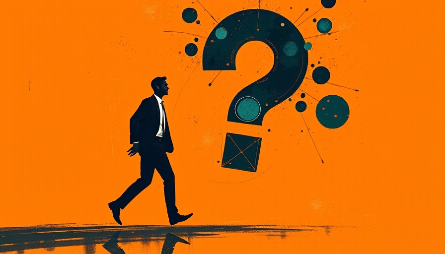 Artistic silhouette of a businessman with a question mark, job market challenges.