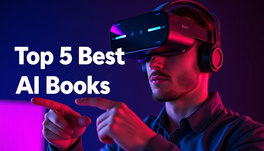 Top 5 AI books 2025 guide with futuristic VR theme