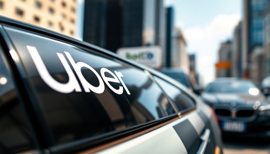 Close-up of Uber and Bolt logos on cars, showcasing regulatory trends.