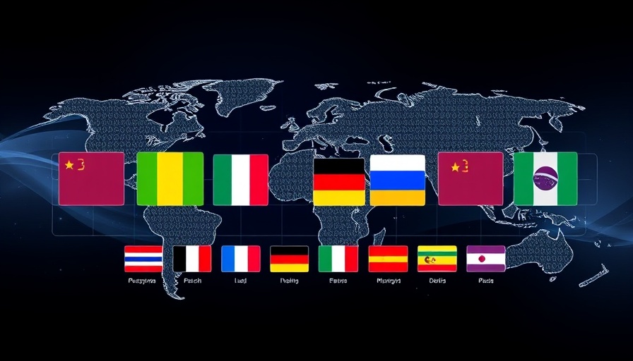 Open Banking global payment interface with country flags and map.