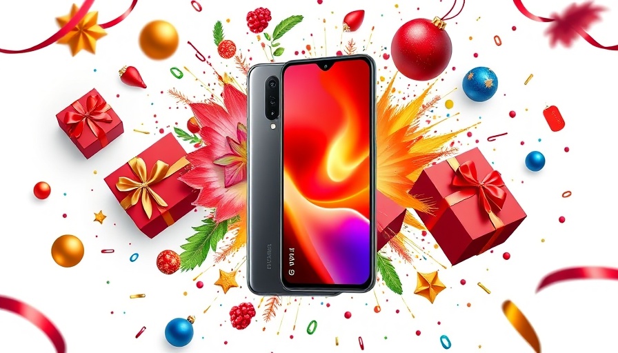 Infinix HOT 50 Pro+ promotional poster with festive design.