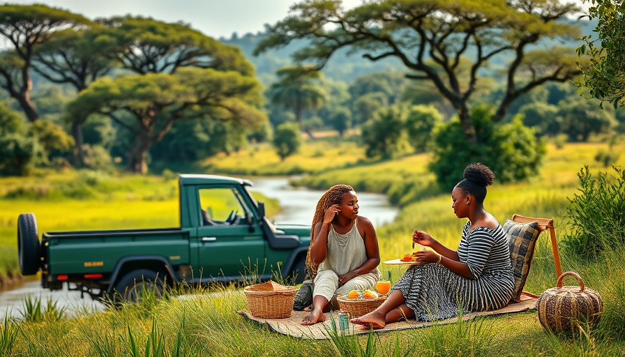 Black-owned safari companies offering riverbank picnics in lush savannah.