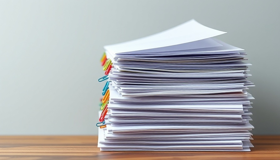 Organized cover letters with colorful clips for women entrepreneurs.