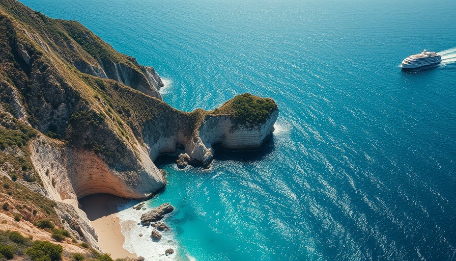 Beautiful islands in the Mediterranean with turquoise water and cliffs.