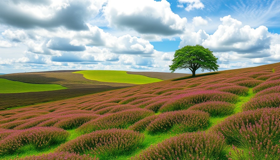 Exmoor National Park experiences: scenic view with heather and tree