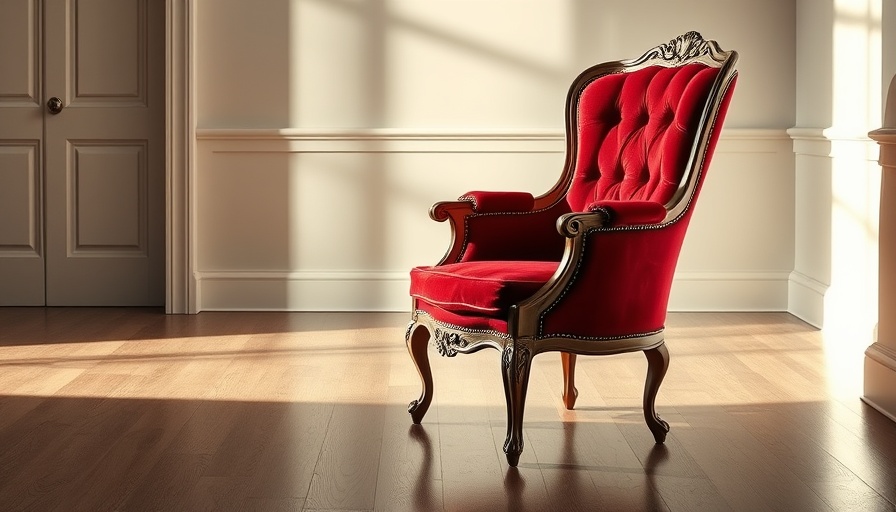 Elegant vintage chair with red velvet seat, symbolizing superstar hiring pitfalls.