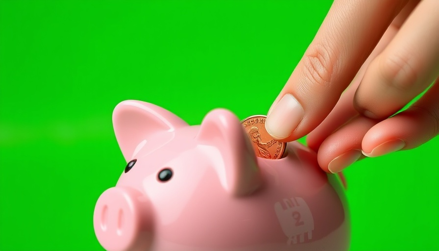 Hand placing penny in pink piggy bank, symbolizing sales incentives for teams.