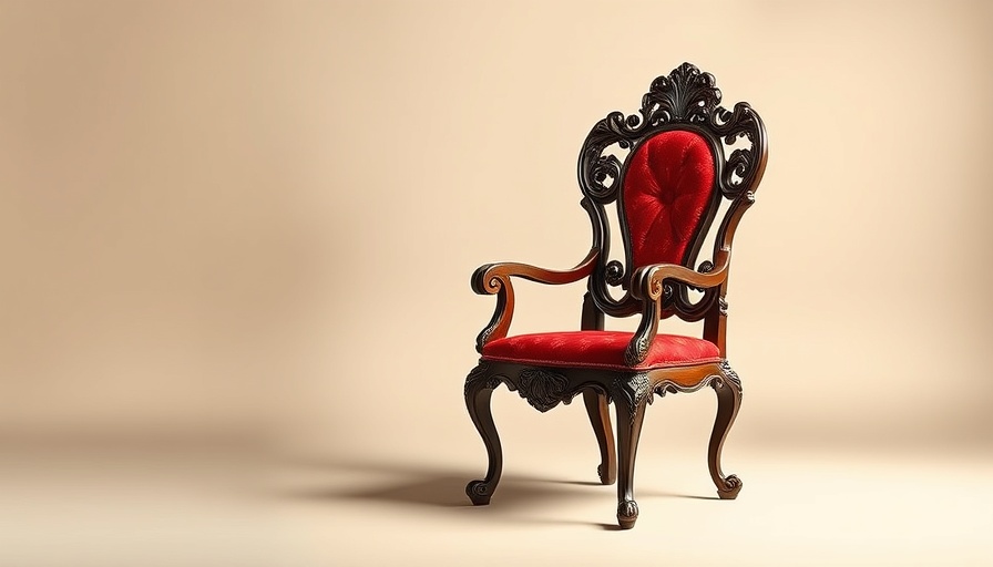 Elegant vintage chair in minimalistic setting, hiring a superstar can backfire.