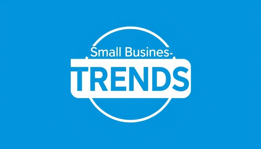 Small Business TRENDS logo in blue and white, representing the impact of Trump's tariffs on small businesses.