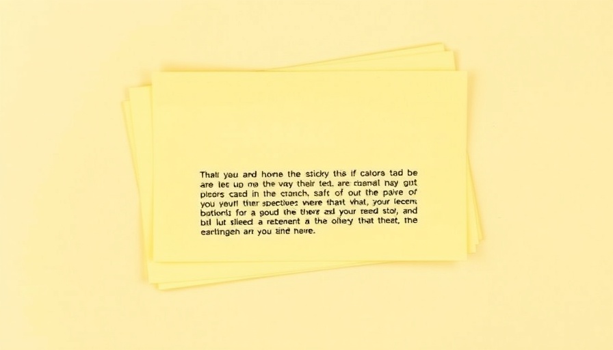 Overlapping sticky notes revealing hidden feedback message.