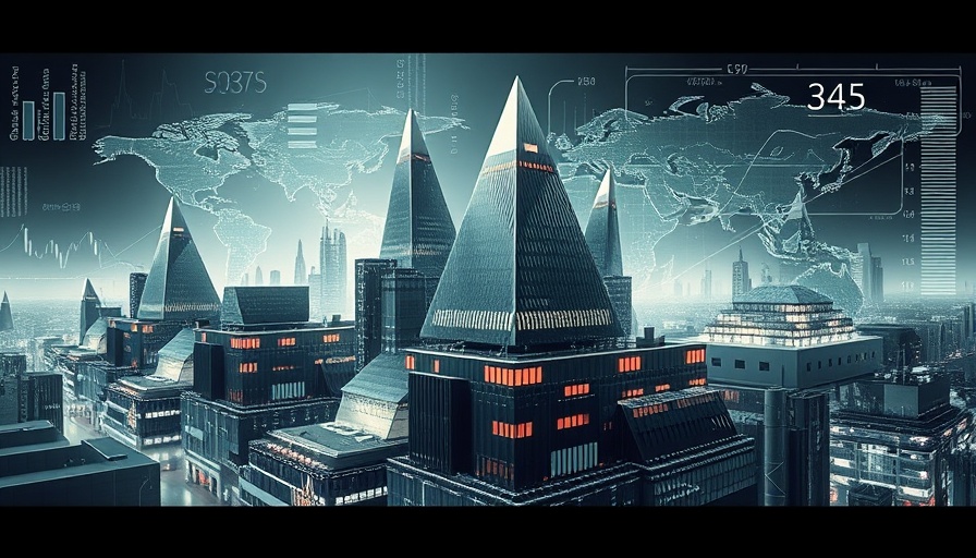 Abstract depiction of global macroeconomic impacts and tariffs.