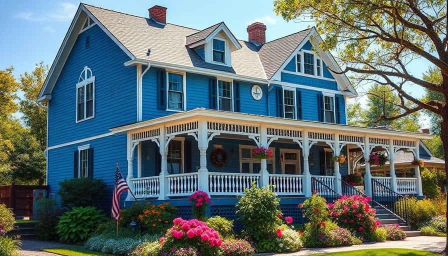 Inn at Hastings Park Lexington with lush greenery and flowers.
