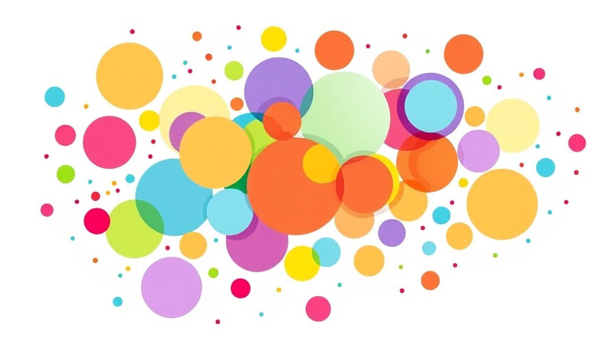 Vibrant abstract geometric shapes in modern design.