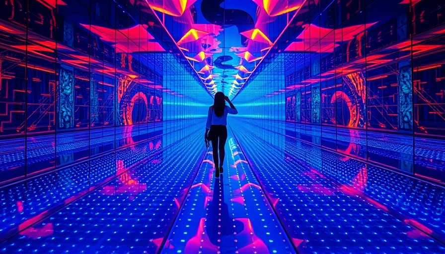 Immersive art installation in San Diego museum.