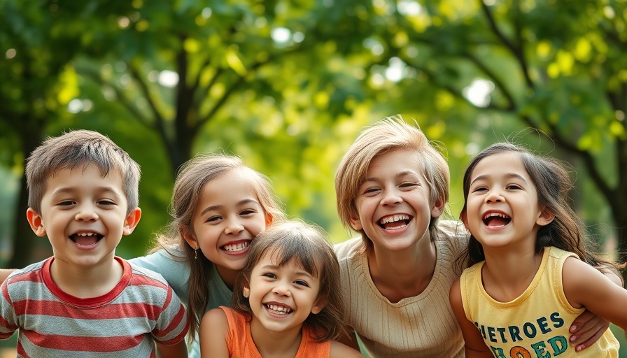 Cheerful family enjoying outdoor time together.