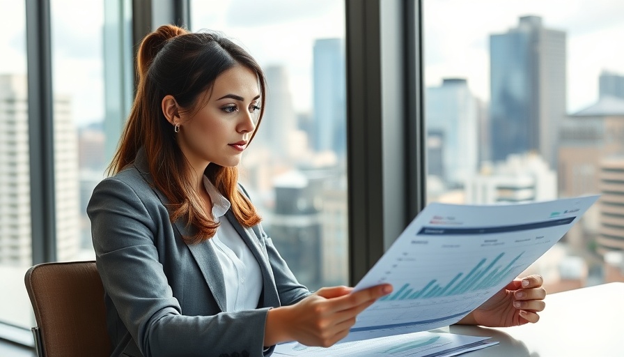 Confident businesswoman analyzing reports related to pricing strategies for women entrepreneurs.