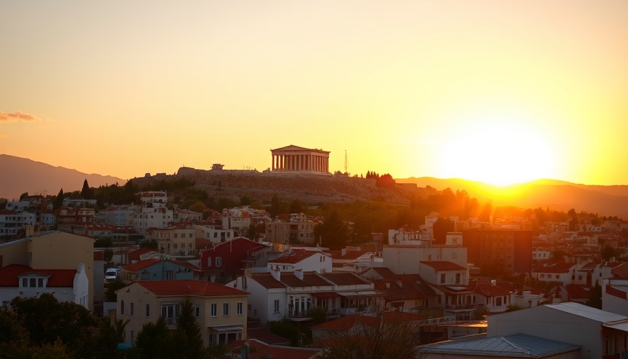 Golden sunset over Acropolis, cultural destinations Greece.