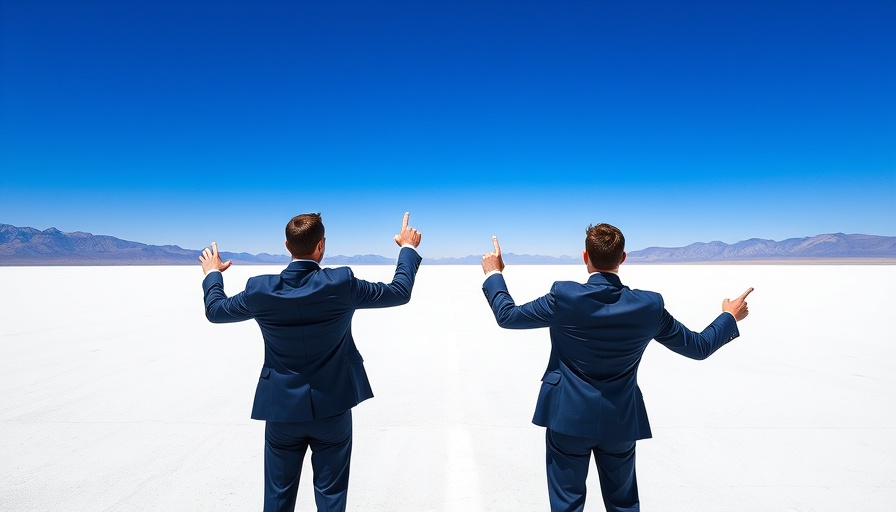 Conceptual image of leadership needs for salespeople with contrasting arrows.