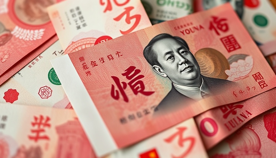 Currency blend featuring Chinese yuan and US dollar for China strategy finance theme.