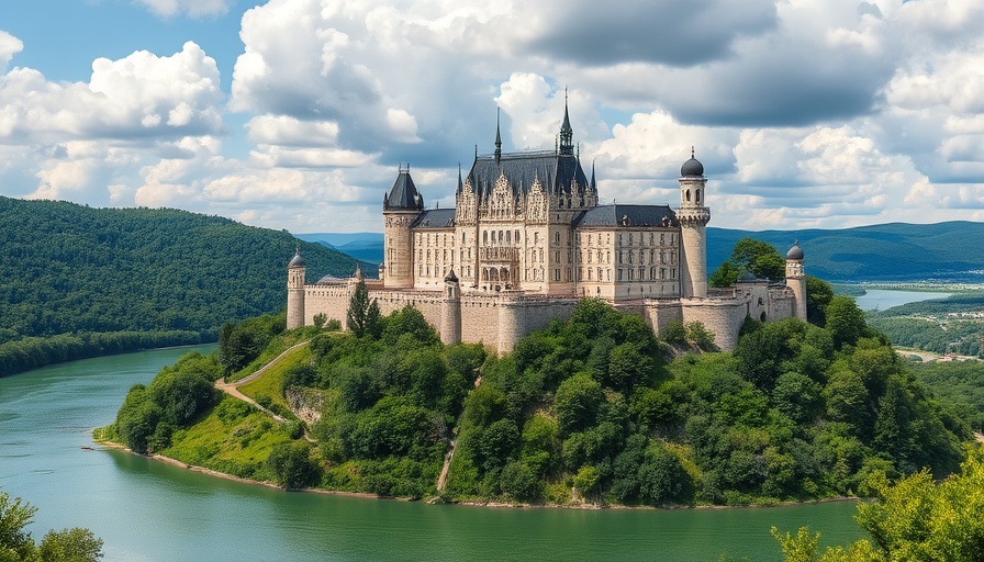 Majestic castle on Danube River hill, Danube River adventure planning.