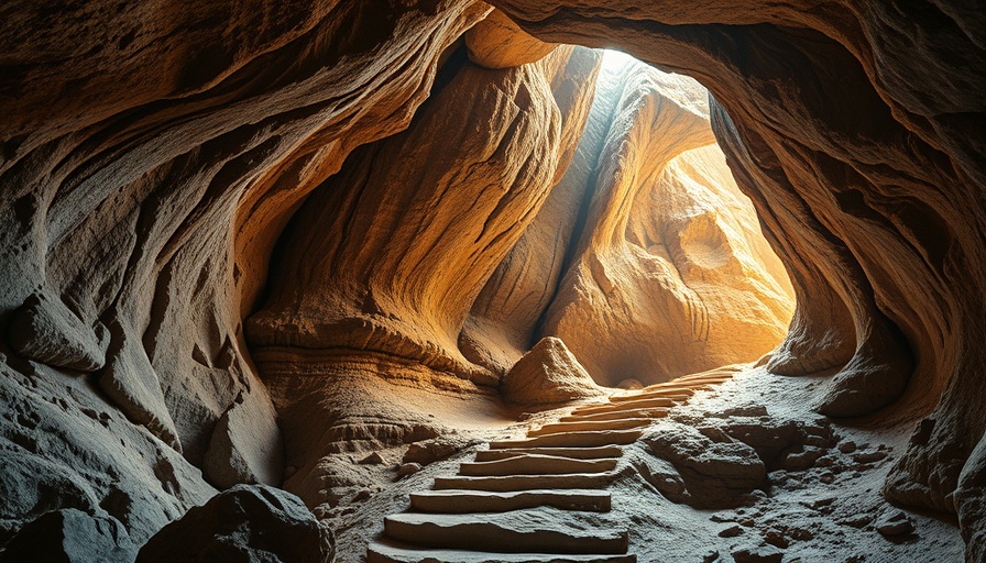Archaeological travel opportunities: Explorer photographing cave artwork