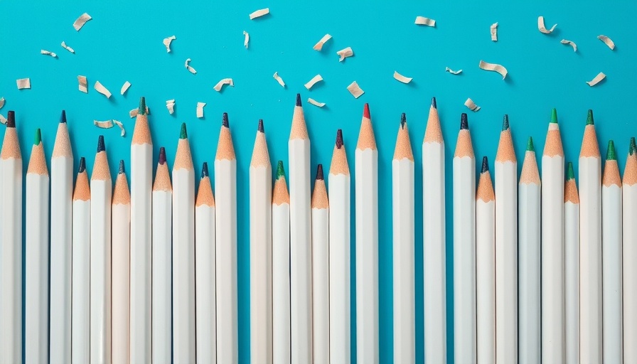 Pencils and sharpenings on blue background symbolizing creativity in women in business entrepreneurship.