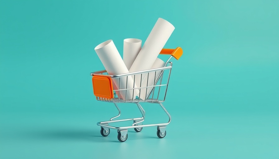 Shopping cart with receipts symbolizing targeting the right customers.