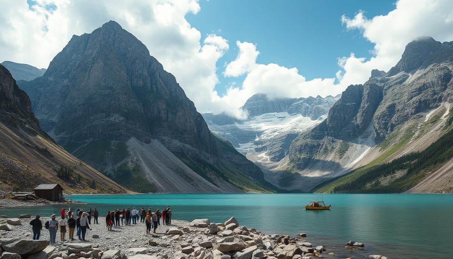 Majestic Kyrgyz Nomad Trail landscape with lake and mountains