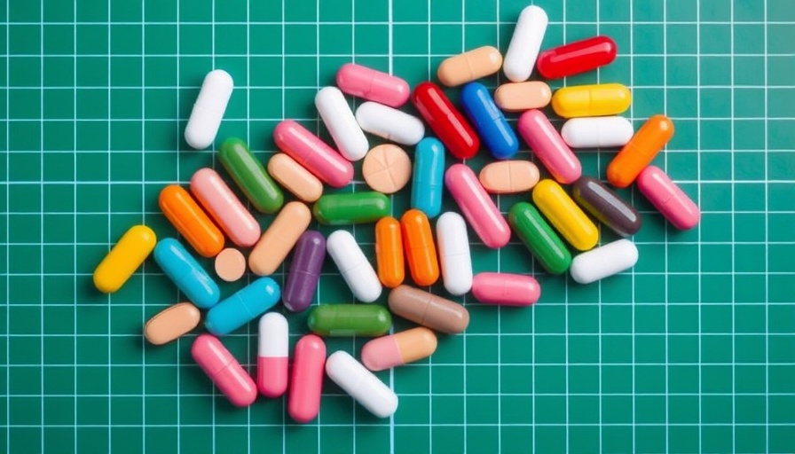 Bar graph of prescription pills showing U.S. tariffs impact.