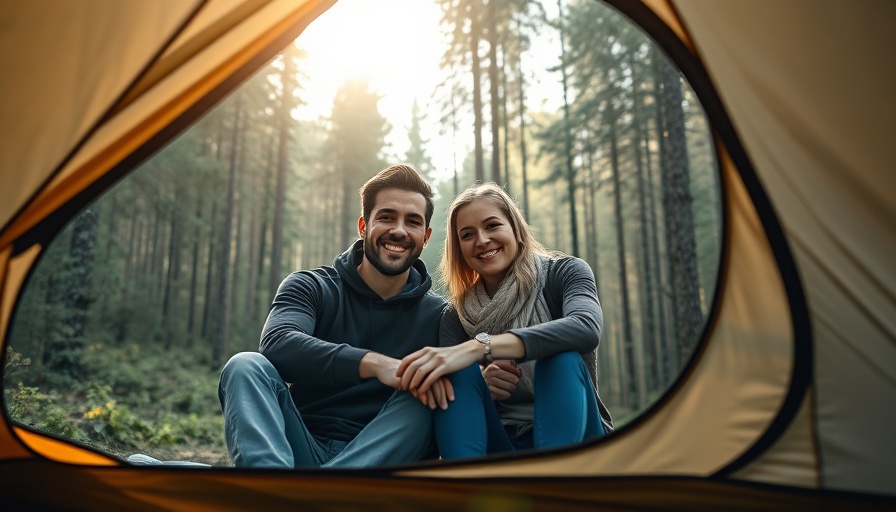 Couple in tent camping in forest - How to Start a Campground