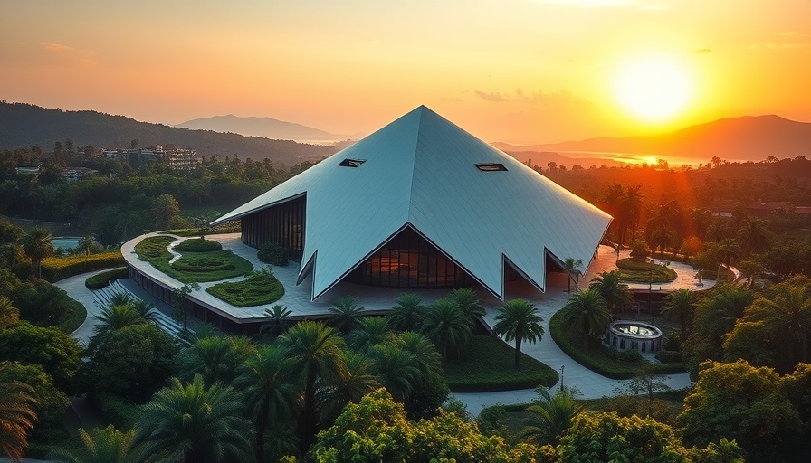 Stunning modern architecture during sunset, offering unique and culturally rich experiences.