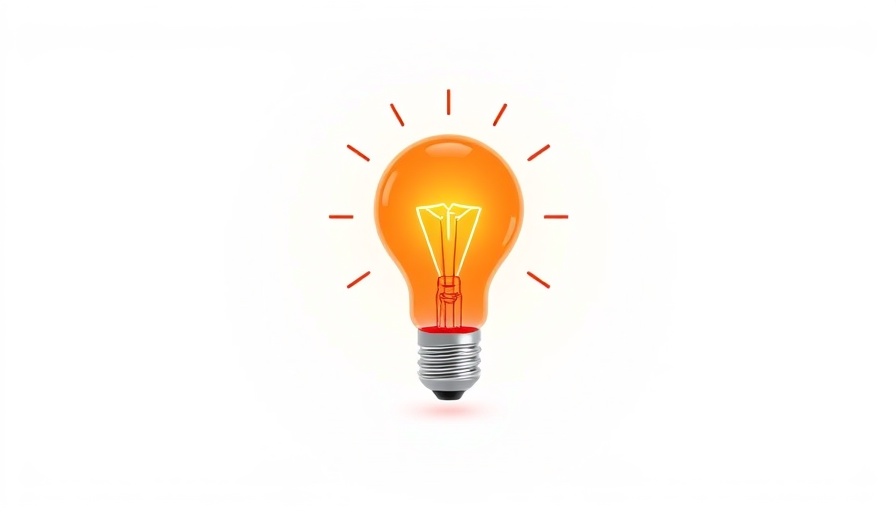 Graphic of lightbulb symbolizing innovation and creativity.