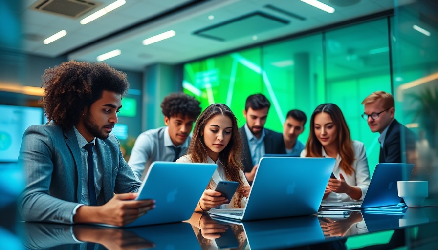 Agentic AI influencing a diverse workforce with digital collaboration.