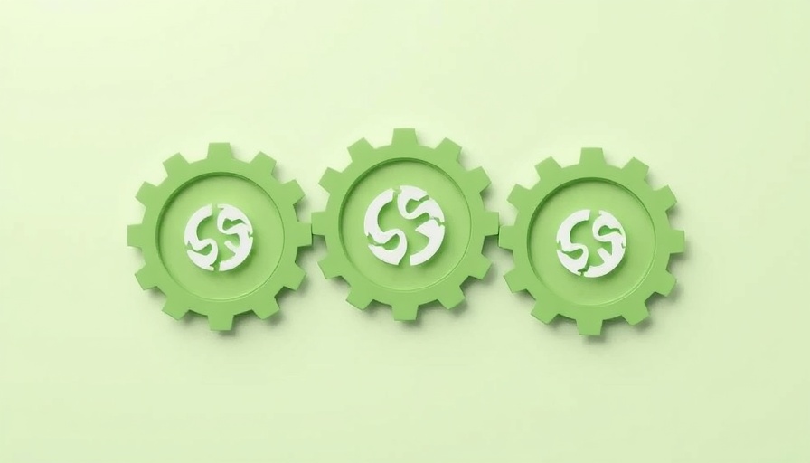 Abstract green gears symbolizing technology at a GPT Store for Women Entrepreneurs.