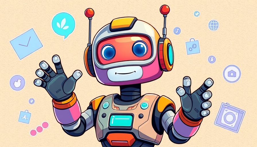 Conceptual digital art of a futuristic robot expressing friendliness in a technological setting. Trust in AI Agents for Women Entrepreneurs.