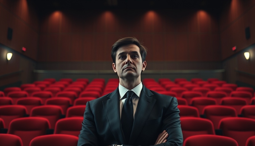 Person preparing in empty auditorium for leading all-hands meetings after bad news.
