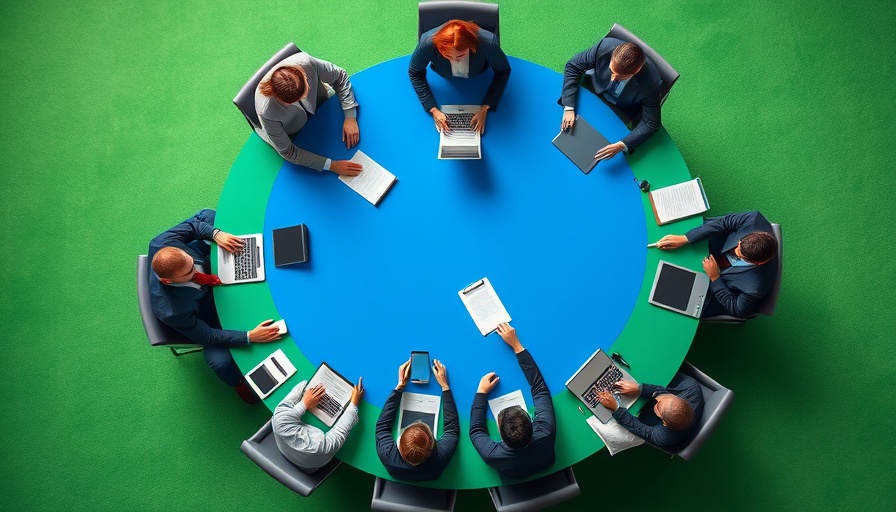 Diverse meeting circle representing CEO-board relationships for women entrepreneurs.