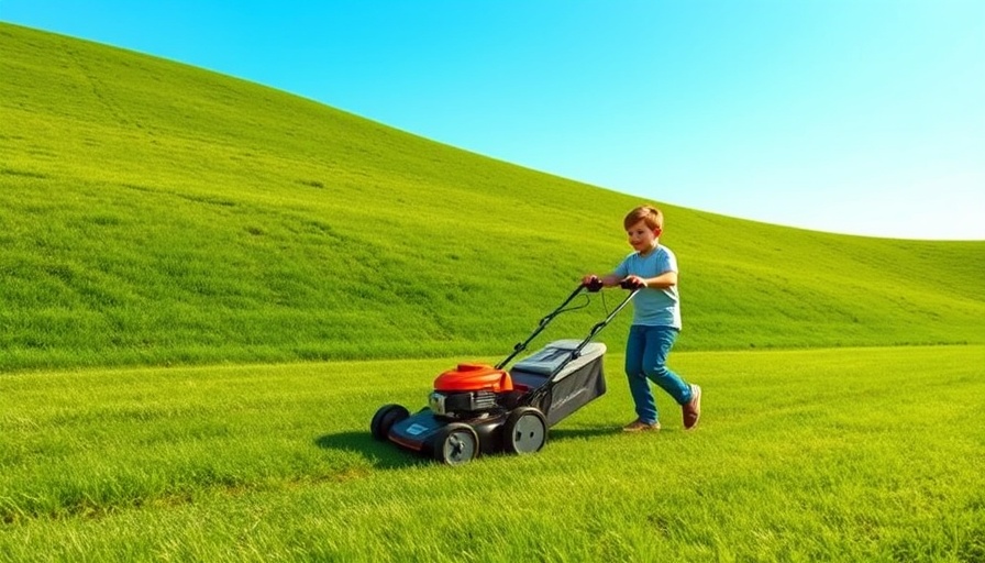 Lawn care on a sunny day showcases dedication and effort.