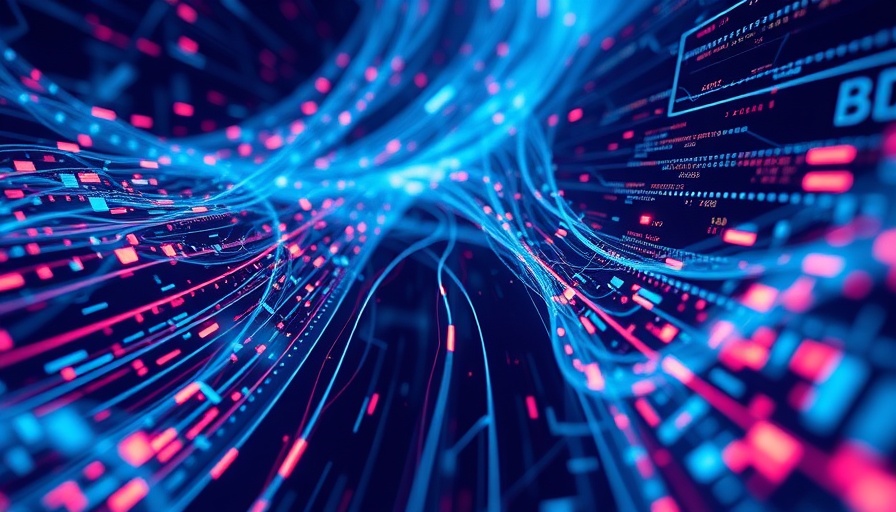 Abstract digital streams depicting quality of unstructured data in AI.