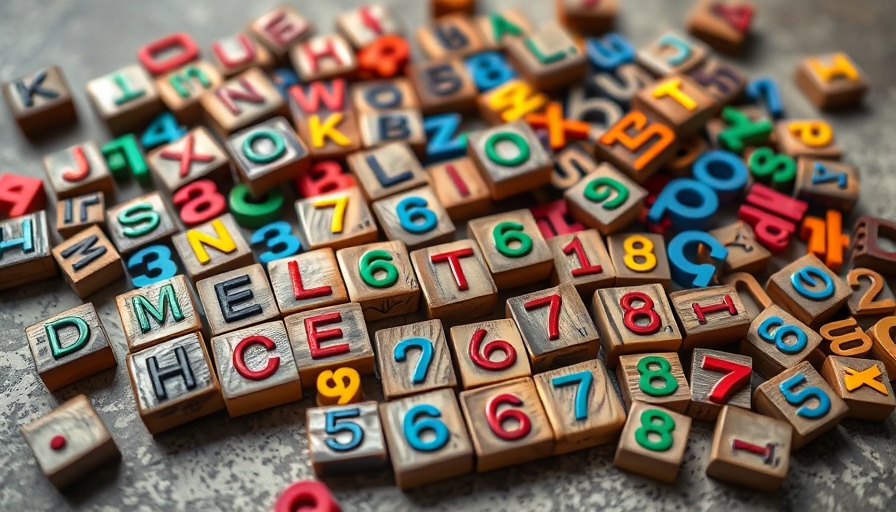 Colorful wooden letterpress blocks for brand optimization.