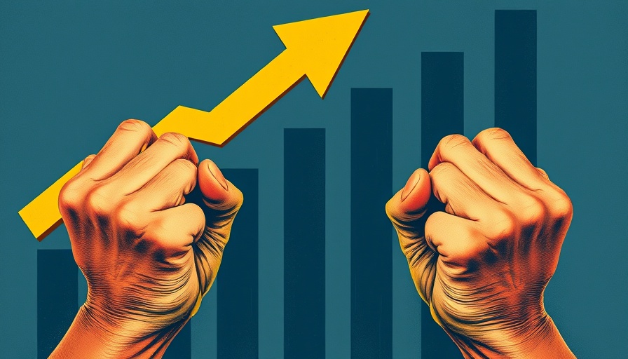 Companies using AI for faster decisions, illustrated growth trend.