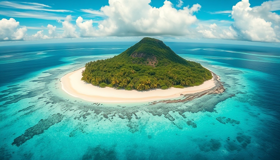 Serene island view for solo trip to the Maldives.